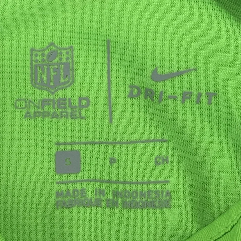 Men's Nike Dri-Fit On Field Apparel Short‎ Sleeve Polo Shirt Seattle Seahawks S
